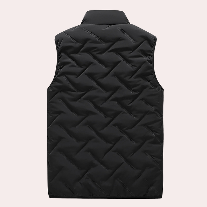 Comfortable Men's Bodywarmer - Daan-Black-S-State of Style
