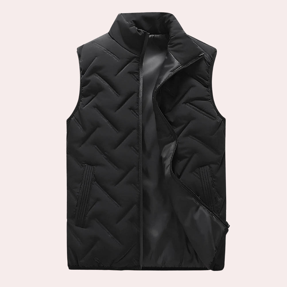 Comfortable Men's Bodywarmer - Daan-Black-S-State of Style
