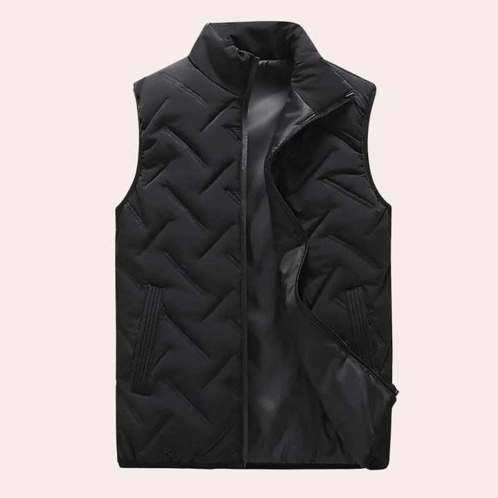 Comfortable Men's Bodywarmer - Daan-Black-S-State of Style