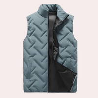 Comfortable Men's Bodywarmer - Daan-Blue-S-State of Style