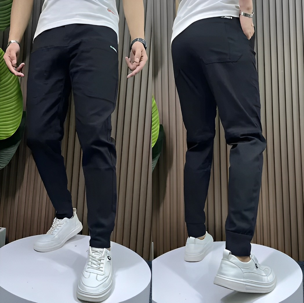 Comfortable Men's Cargo Pants - ActiveFlex-Black-29-State of Style