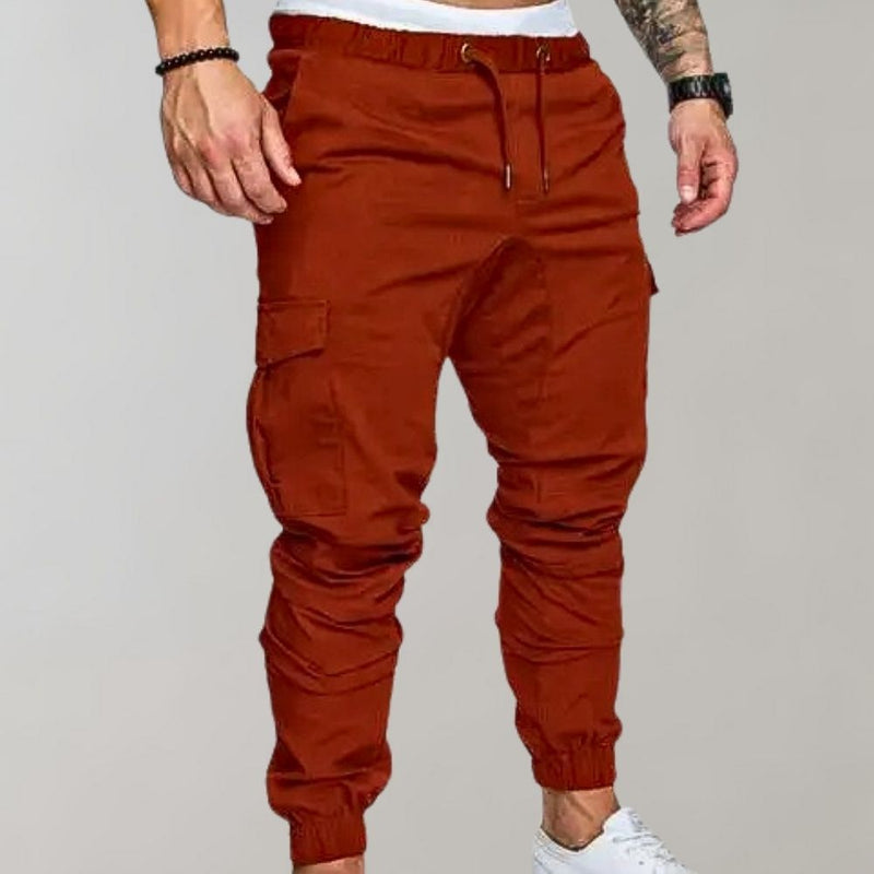 Comfortable Men's Cargo Pants - Elias-Brown-M-State of Style