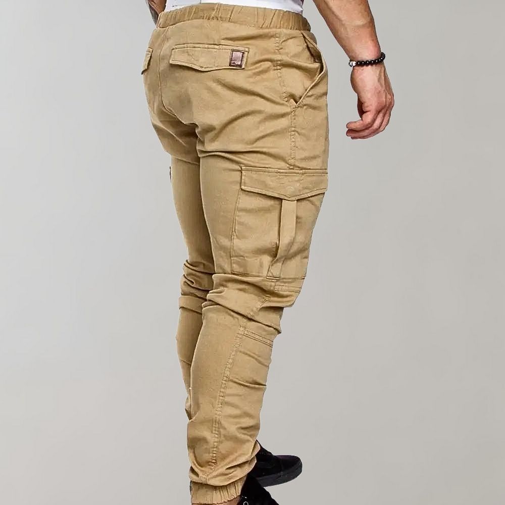 Comfortable Men's Cargo Pants - Elias-Grey-M-State of Style