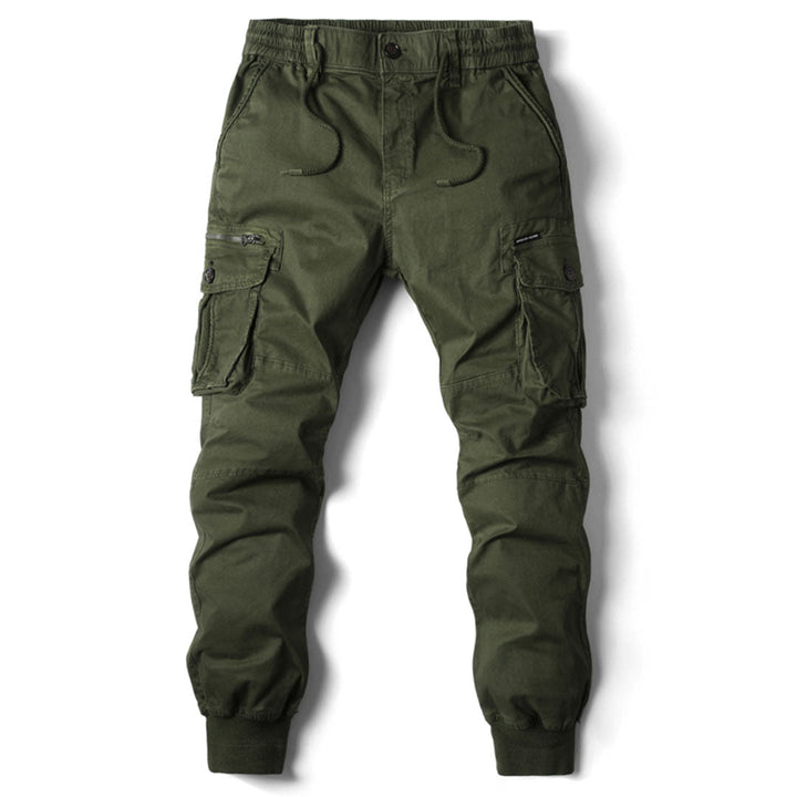 Comfortable Men's Cargo Trousers - Hunter-Green-29-State of Style