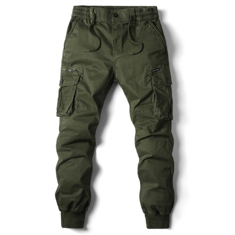 Comfortable Men's Cargo Trousers - Hunter-Green-29-State of Style