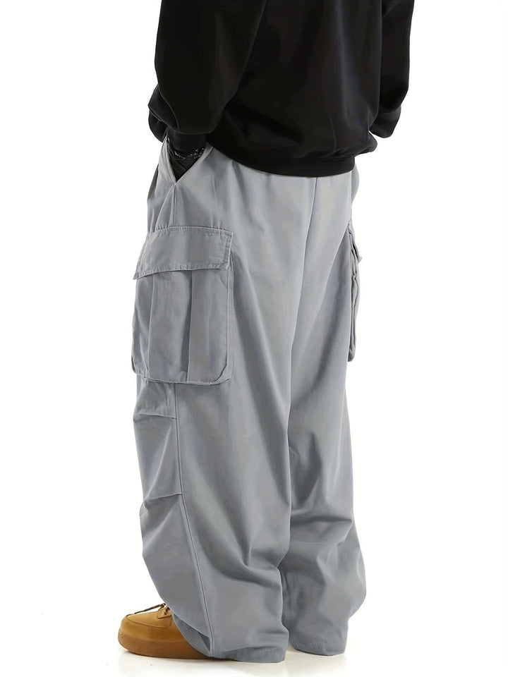 Comfortable Men's Cargo Trousers with Multiple Pockets - Daan-Black-S-State of Style