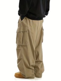 Comfortable Men's Cargo Trousers with Multiple Pockets - Daan-Black-S-State of Style