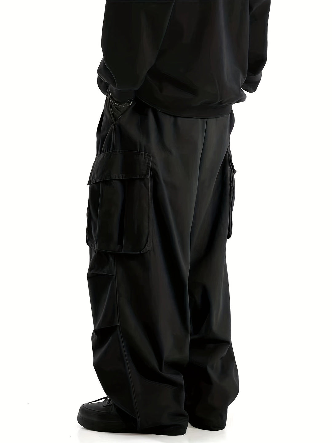 Comfortable Men's Cargo Trousers with Multiple Pockets - Daan-Black-S-State of Style
