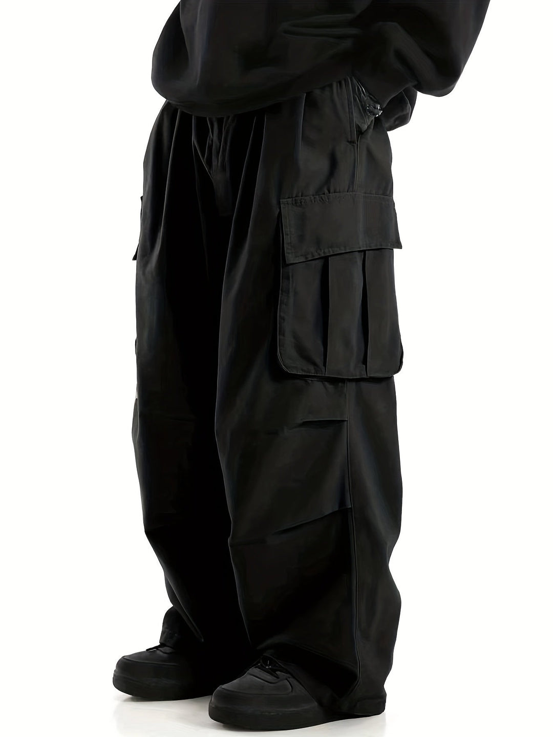 Comfortable Men's Cargo Trousers with Multiple Pockets - Daan-Black-S-State of Style