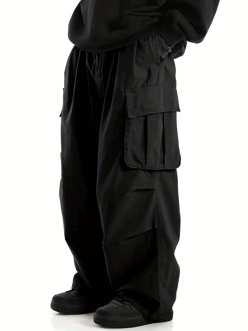 Comfortable Men's Cargo Trousers with Multiple Pockets - Daan-Black-S-State of Style