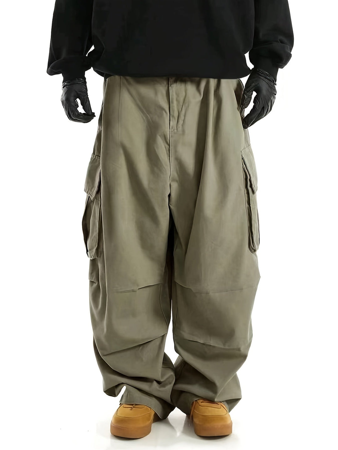 Comfortable Men's Cargo Trousers with Multiple Pockets - Daan-Green-S-State of Style