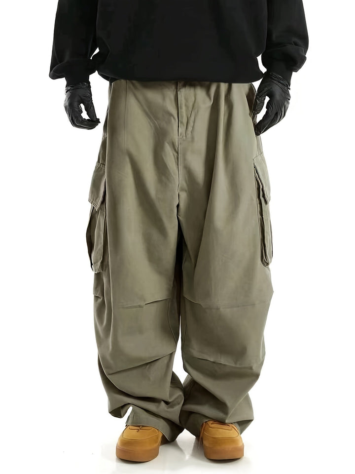 Comfortable Men's Cargo Trousers with Multiple Pockets - Daan-Green-S-State of Style