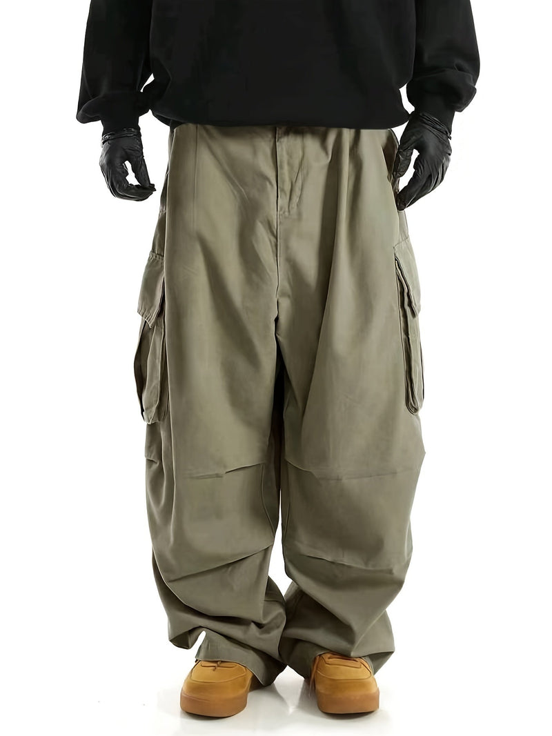 Comfortable Men's Cargo Trousers with Multiple Pockets - Daan-Green-S-State of Style