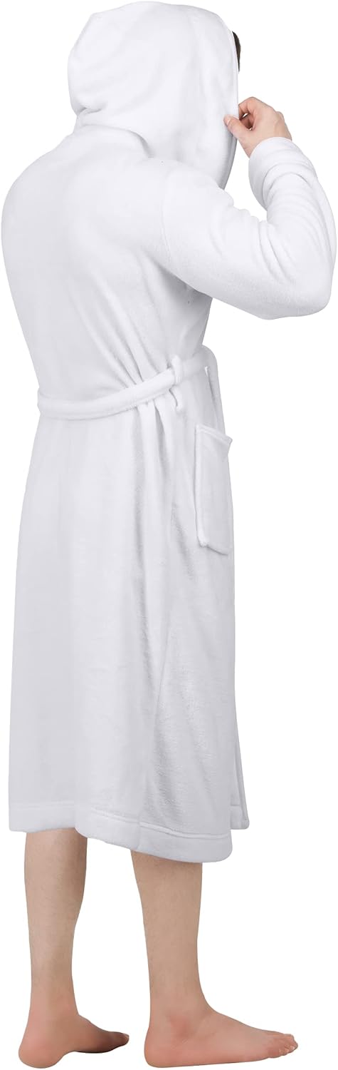 Comfortable Men's Fleece Bathrobe - Harry-Black-S/M-State of Style