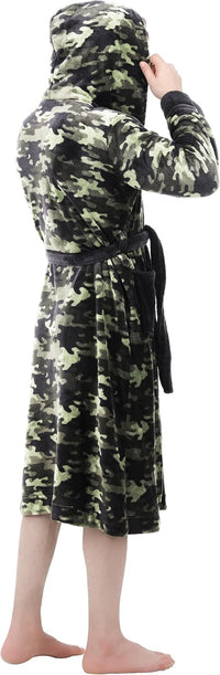 Comfortable Men's Fleece Bathrobe - Harry-Black-S/M-State of Style