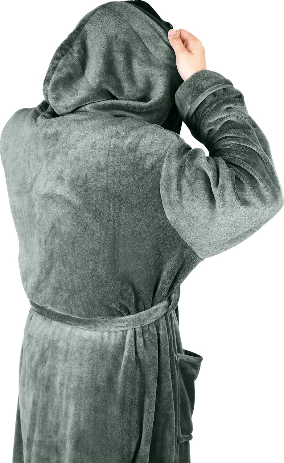 Comfortable Men's Fleece Bathrobe - Harry-Black-S/M-State of Style