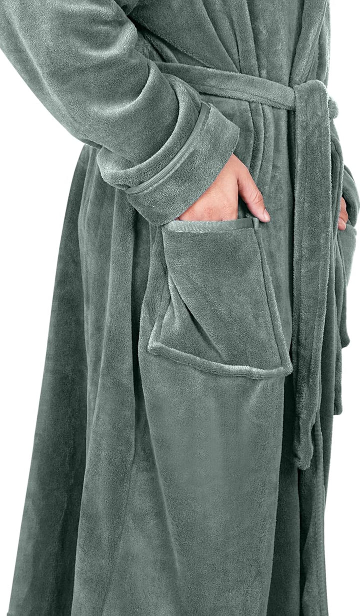 Comfortable Men's Fleece Bathrobe - Harry-Black-S/M-State of Style