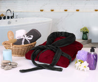 Comfortable Men's Fleece Bathrobe - Harry-Black-S/M-State of Style