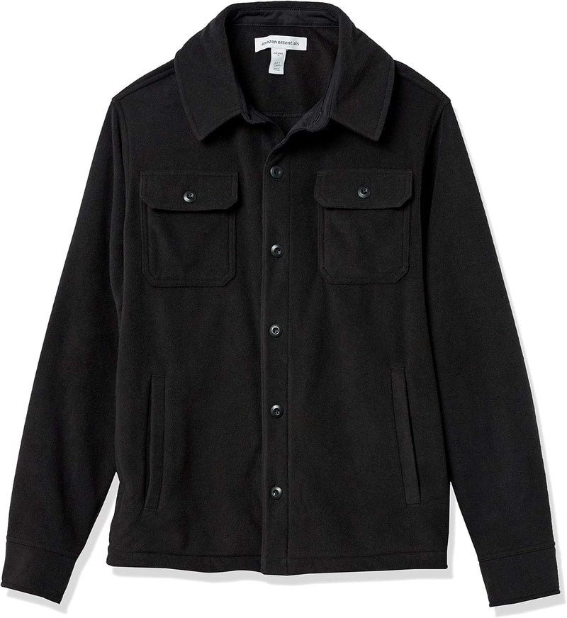 Comfortable Men's Fleece Shirt - Max-Black-S-State of Style