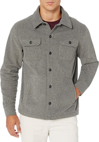 Comfortable Men's Fleece Shirt - Max-Grey-S-State of Style