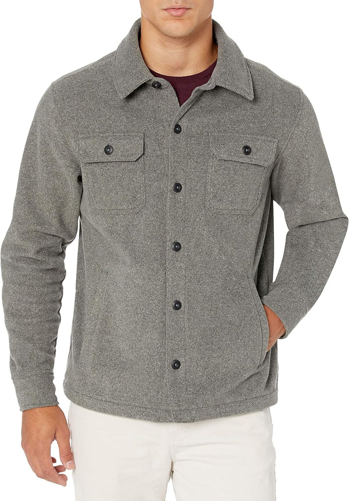 Comfortable Men's Fleece Shirt - Max-Grey-S-State of Style