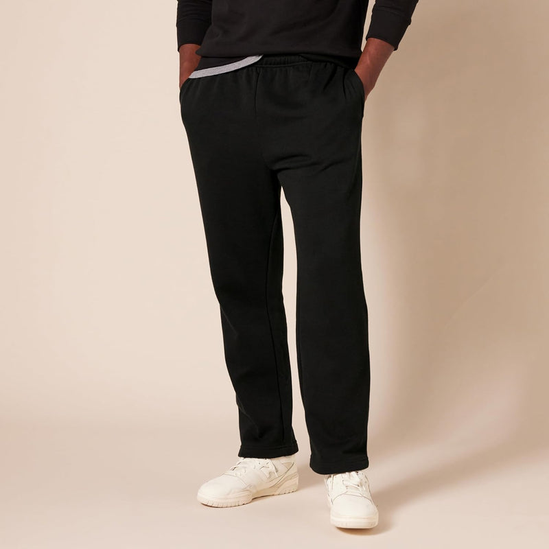 Comfortable Men's Fleece Sweatpants - Luca-Black-S-State of Style
