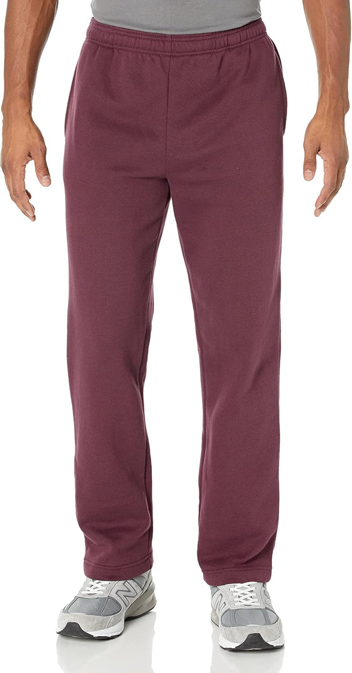 Comfortable Men's Fleece Sweatpants - Luca-Burgundy-S-State of Style