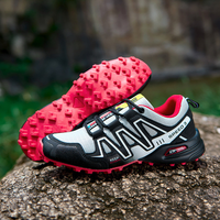 Comfortable Men's Hiking Shoes - Maxim-Red/White-7-State of Style