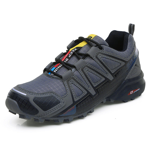 Comfortable Men's Hiking Shoes - RoverTrail-Grey-Black-6-State of Style