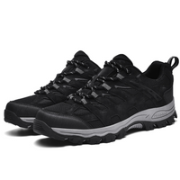 Comfortable Men's Hiking Shoes - TerraTrek-6-Black-State of Style