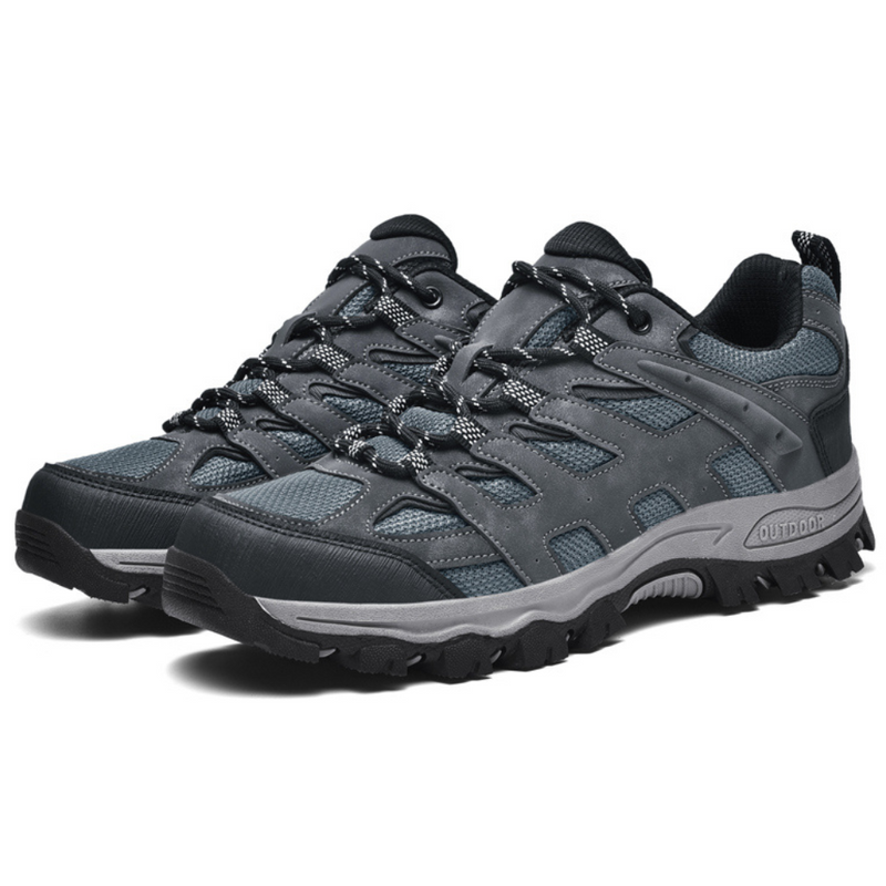 Comfortable Men's Hiking Shoes - TerraTrek-6-Black-State of Style