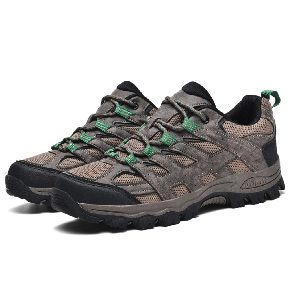 Comfortable Men's Hiking Shoes - TerraTrek-6-Black-State of Style