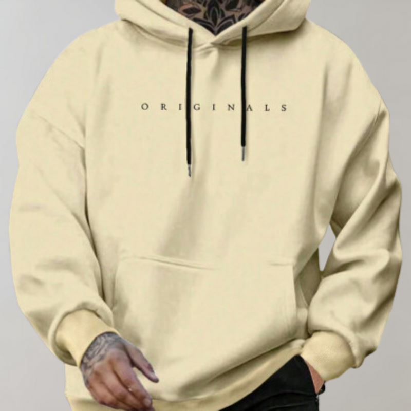 Comfortable Men's Hoodie - Mika-Yellow-S-State of Style
