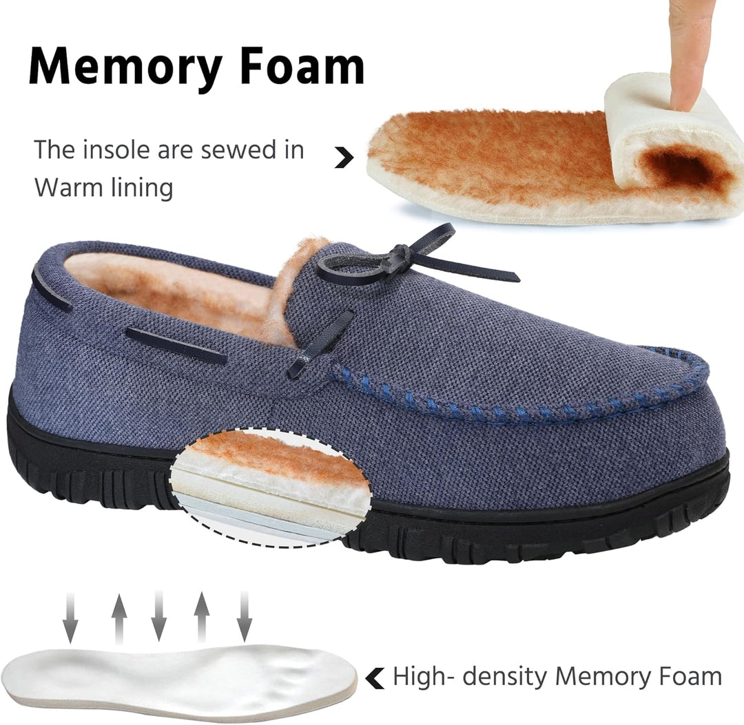 Comfortable Men's Slippers - David-Black (Leather)-8.5-State of Style
