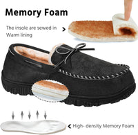 Comfortable Men's Slippers - David-Black (Leather)-8.5-State of Style