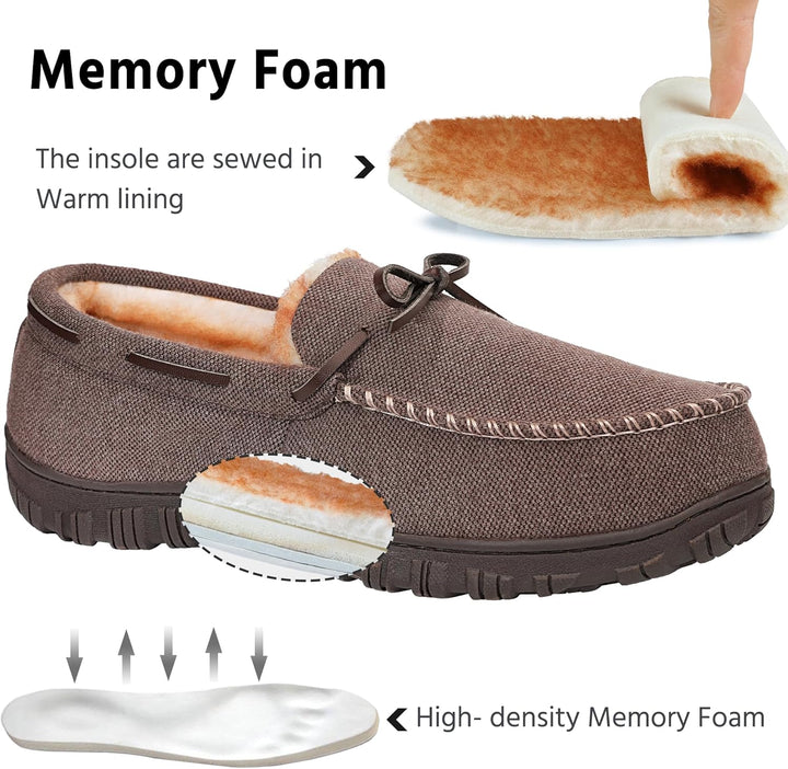 Comfortable Men's Slippers - David-Black (Leather)-8.5-State of Style