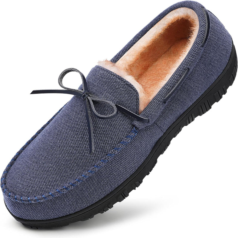 Comfortable Men's Slippers - David-Blue-8.5-State of Style