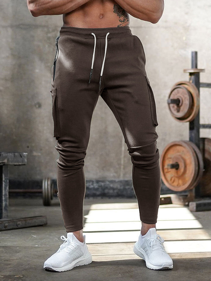 Comfortable Men's Sports Trousers - Max-Brown-S-State of Style