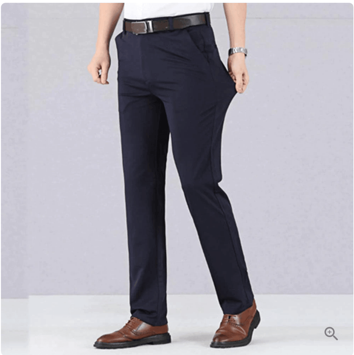 Comfortable Men's Stretch Trousers - Oliver-Blue-29-State of Style
