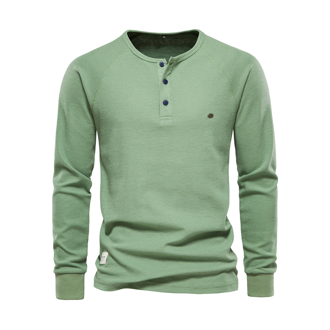 Comfortable Men's Sweater - Arvid-Green-S-State of Style