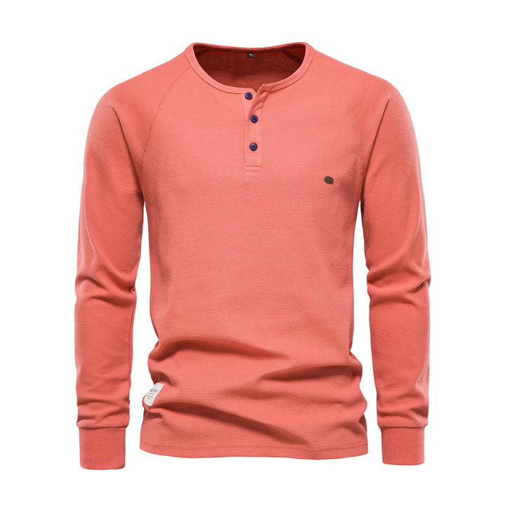 Comfortable Men's Sweater - Arvid-Orange-S-State of Style