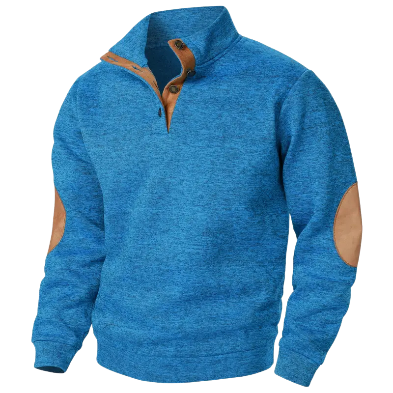 Comfortable Men's Sweater - Lars-Blue-S-State of Style
