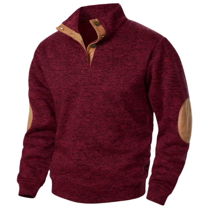 Comfortable Men's Sweater - Lars-Bordeaux-S-State of Style