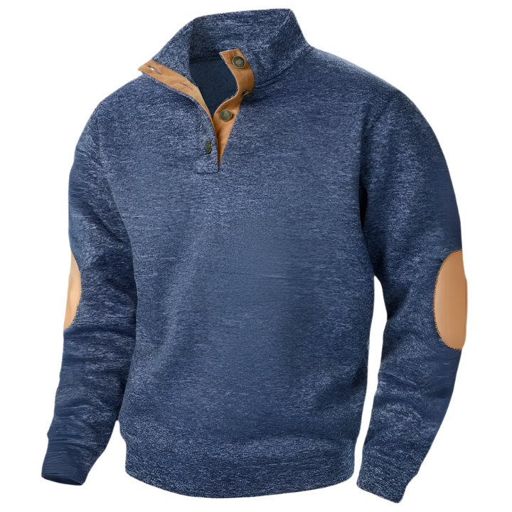 Comfortable Men's Sweater - Lars-Dark Blue-S-State of Style