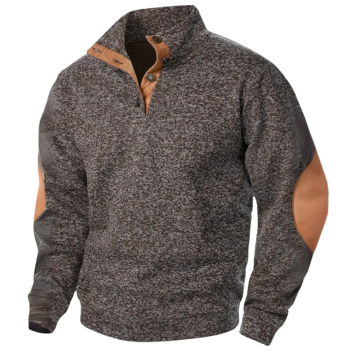 Comfortable Men's Sweater - Lars-Dark Brown-S-State of Style