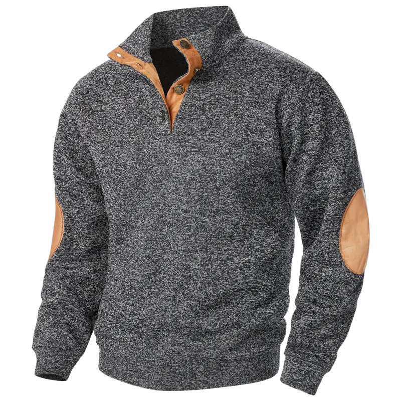 Comfortable Men's Sweater - Lars-Dark Grey-S-State of Style