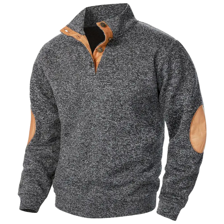 Comfortable Men's Sweater - Lars-Dark Grey-S-State of Style