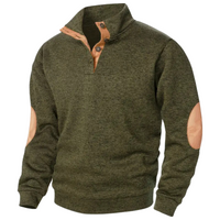 Comfortable Men's Sweater - Lars-Olive Green-S-State of Style