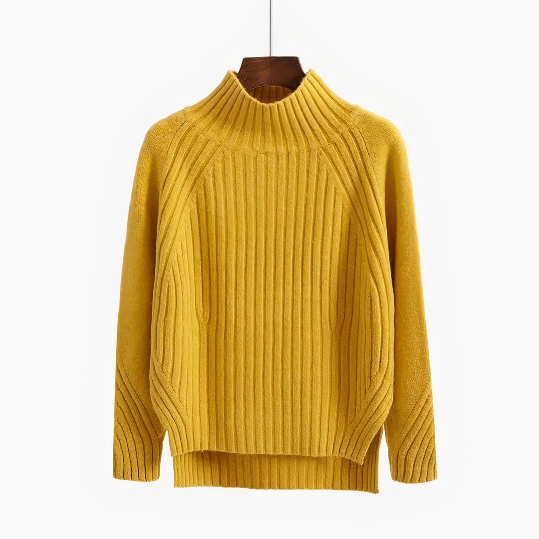 Comfortable Men's Sweater with Round Neck - Ruben-Yellow-S-State of Style