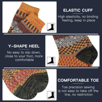 Comfortable Men’s Thermal Socks (5 Pairs) - Kevin-Multicoloured 1-State of Style